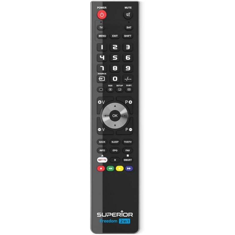 Télécommande universelle programmable 2-EN-1 pour tv audio telephonie JVC SUPTUB002
