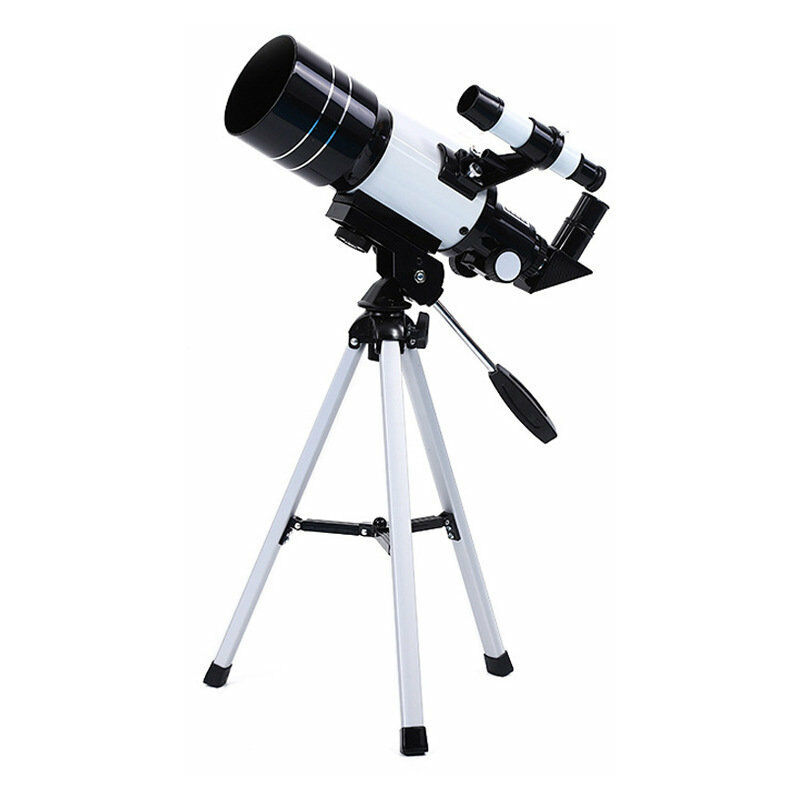 Télescope astronomique pour adultes et enfants pour débutants, télescope astronomique réfracteur 150x, télescope 300X70mm pour l'observation des