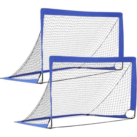 TLGREEN 2er Set Fußballtor Kinder für Garten,180 x 90 x 90 cm, Schneller Aufbau, Fussballtor klappbar, Fußballnetz Inklusive Tragetasche, Geeignet für Garten, Hof, Strand