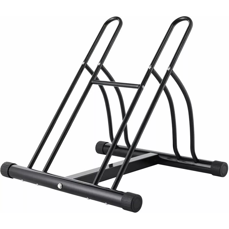 Râtelier 2 Vélos, Système Range-vélo, Support pour Vélos de Montagne, Taille des Pneus 65,5 6,5 cm, Fixation au Sol pour Maison, Garage - Tlgreen