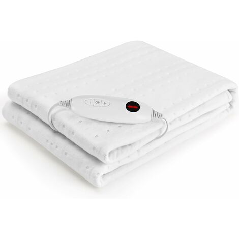 Tlgreen – Surmatelas chauffant 150 x 80 cm – 6 niveaux de température 30-55℃ – Arrêt automatique 8h – Coton lavable en machine