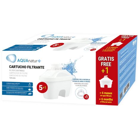 TM Electron TMFIL106+ Confezione da 6 a 12 mesi di filtri dell'acqua, compatibili con i barattoli Maxtra e Maxtra+, 6 pezzi