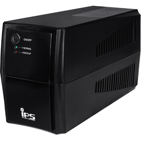 TM-LI2-0k5-PC-1x5-F2 : Onduleur tour, onde sinusoïdale, 230 Vca, 500 VA/300 W, boîtier plastique avec batterie 1 x 12 V/5 Ah et 2 connecteurs Schuko Line-inte...