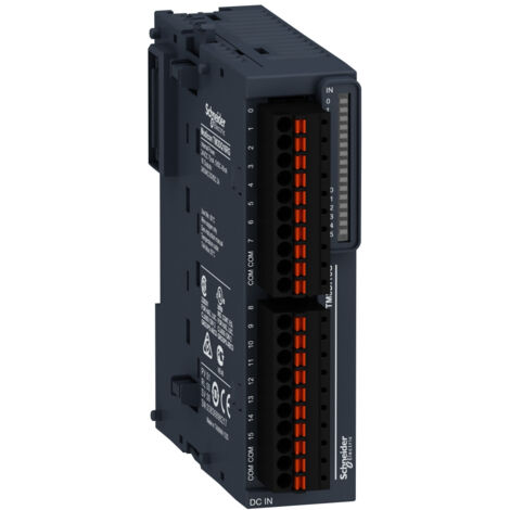 Tm3dq16rg Module D'extension Modicon Tm3 - 16 Sorties Tor - Sorties Relais - 2a - Bornes à Ressort - Schneider Electric