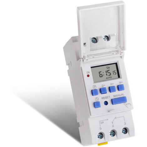 TM615-2, timer programmabile, interruttore temporizzato per il risparmio energetico, montaggio su guida DIN, controllo di sincronizzazione, 220 V AC
