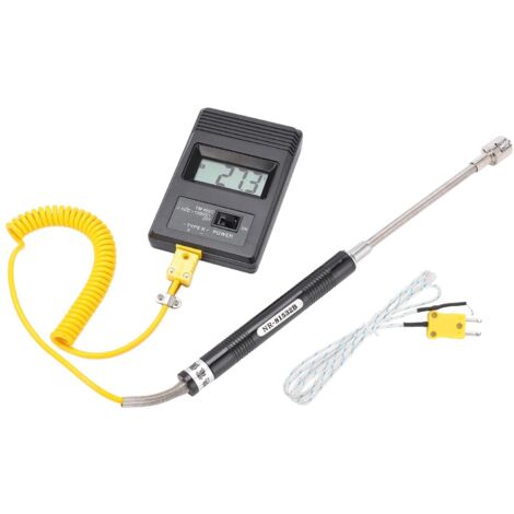 Tm‑902c Capteur de Thermomètre de Type K Détecteur de Température LCD avec Thermocouple ‑50‑500℃ pour la Mesure de Liquides et Semi-solides