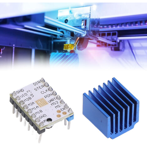 TMC2208 V1.2 Schrittmotortreiber-Controller-Modul, 1,4 A, Kunststoffgehäuse für 3D-Drucker