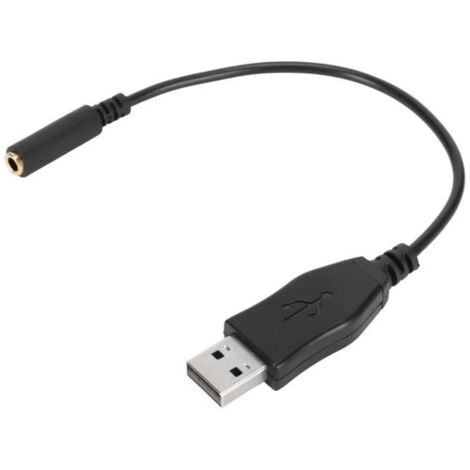 TMISHION Adaptateur audio USB vers jack 3 Adaptateur de Prise Casque Femelle USB A vers 3,5 Mm, pour video videoprojecteur