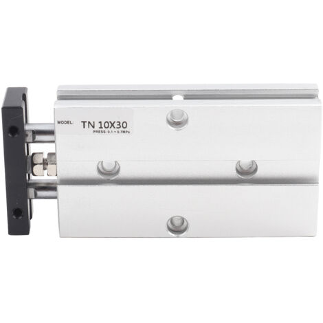 TN10X30 Doppeltwirkender Pneumatikzylinder aus Aluminiumlegierung mit Doppelkolbenstange