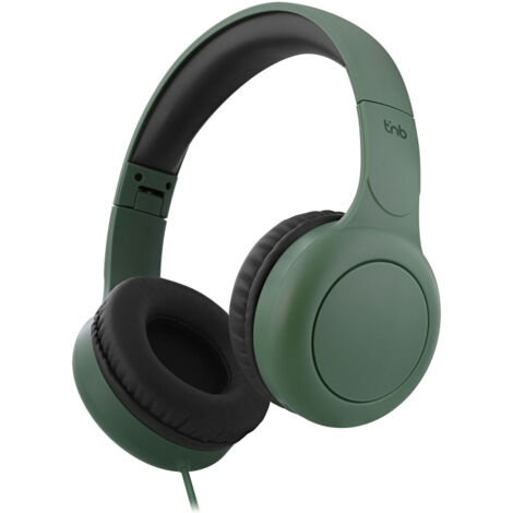 T'nB - cuffie cablate sovra-aurali, de cuscinetti in schiuma, de rivestimento dell'archetto per un comfort ottimale, cavo USB-C, controlli integrati, microfono - Blu