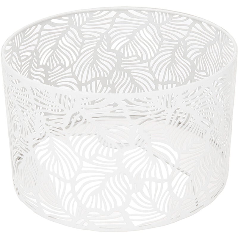 Tnfeeon Abat-jour, Grand Abat-jour Décoration Maison en Fer à Transmission Diamètre 25cm pour E27 (Blanc) - Tonysa