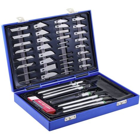 TO-7692339 SET de lames de 50 pièces Scalpel couteau à pochoir couteau de précision SET de coupe 56 parties S819922