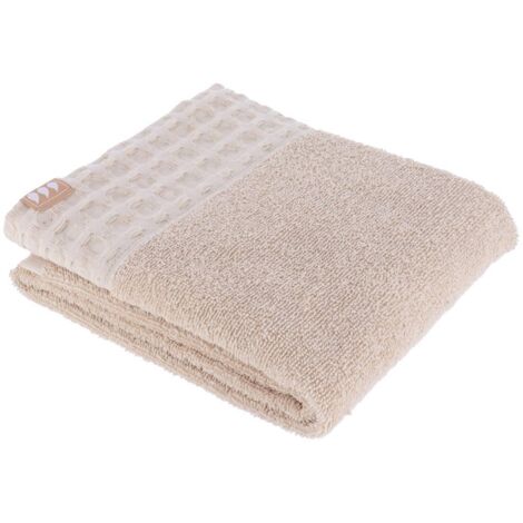 Toalla 50x90 cm 100% algodón - beige - Tendance