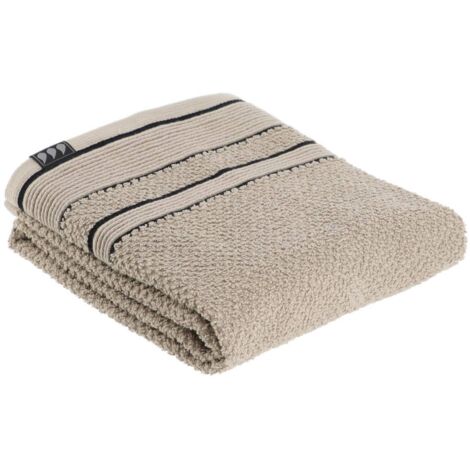 Toalla 50x90 cm 100% algodón - cordón negro - Tendance