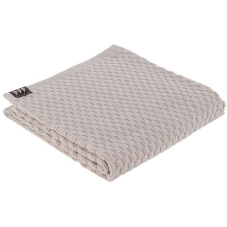 Toalla 50x90 cm 100% algodón damero - gris - Tendance