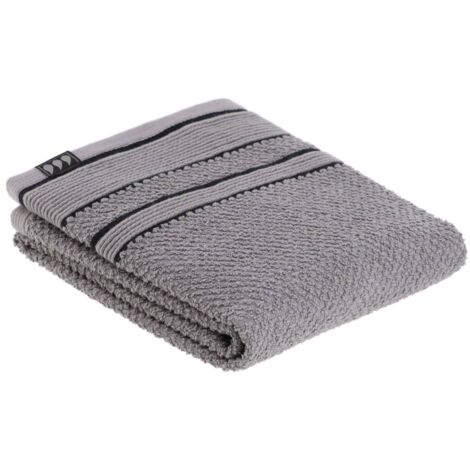 Toalla 50x90 cm 100% algodón - negro gris - Tendance