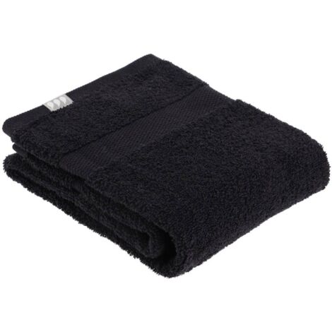 Toalla 50x90 cm 100% algodón - negro - Tendance