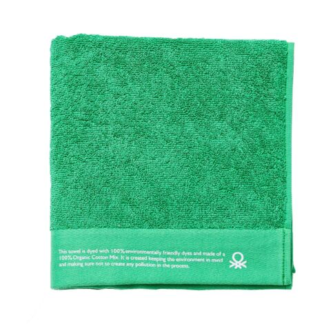 TOALLA 50x90CM ALGODÓN ORGÁNICO 450GSM VERDE BE