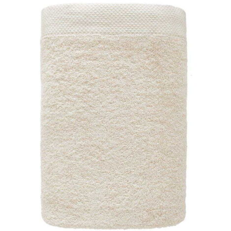 Toalla 70x140 Boho gruesa crema 100% algodón 500g suave Premium