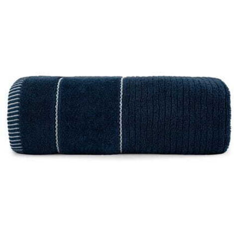 Toalla 70x140 Teo azul 470g 100% algodón con terciopelo