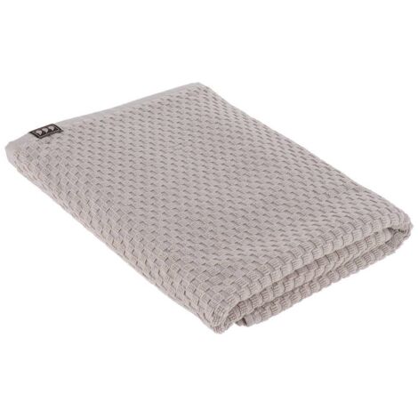 Toalla de baño 70x130 cm 100% algodón damero - gris - Tendance