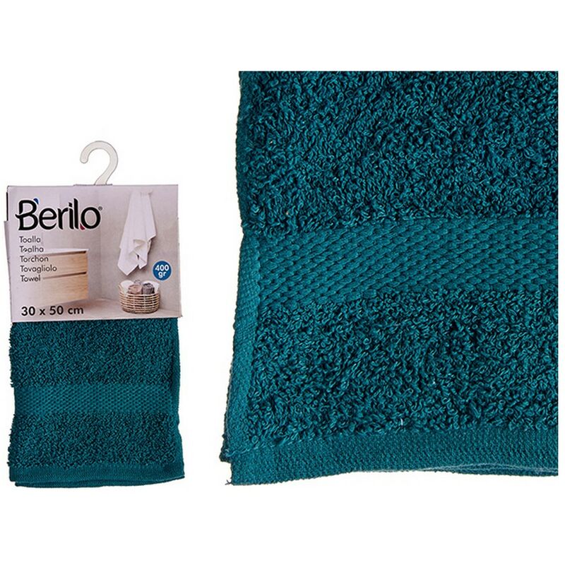 

Toalla de baño Azul Poliéster Algodón