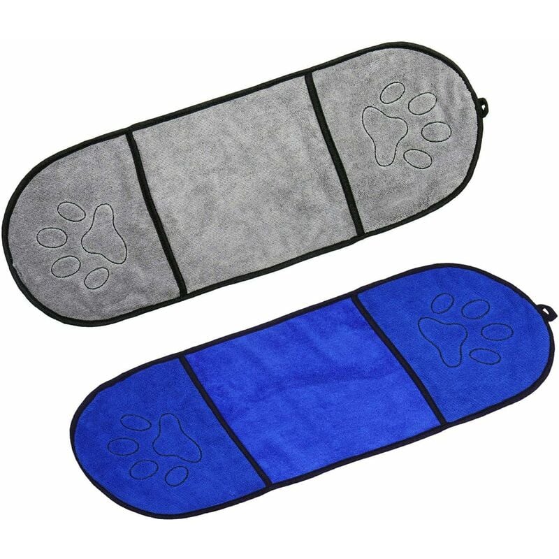 

Toalla de baño de microfibra para mascotas LITZEE, toallas de baño de secado rápido para gatos y gatos, toallas de baño para mascotas ultra
