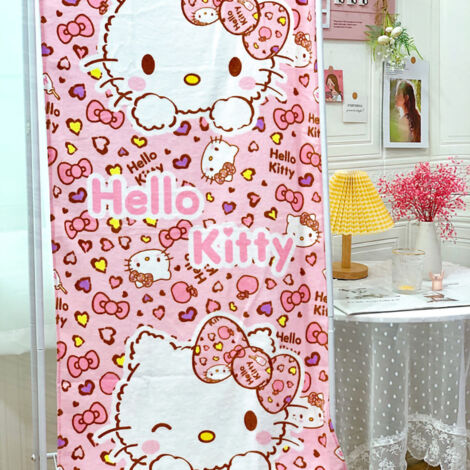 Toalla de baño infantil con estampado de leopardo rosa, 100% algodón suave, superabsorbente, resistente al color, 120 x 60 cm, 1 unidad.