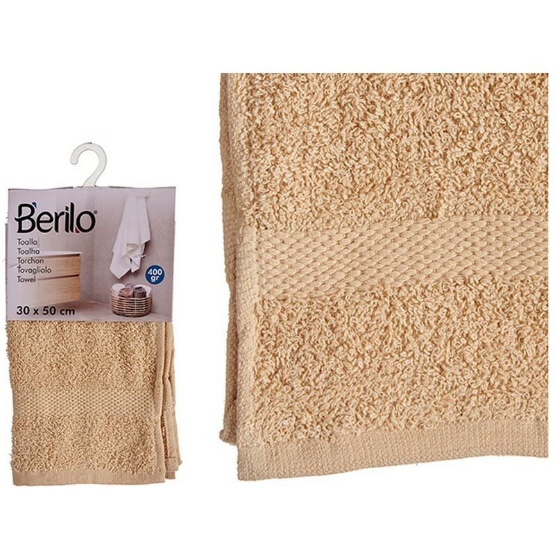 

Bh Design - Toalla de baño Poliéster Algodón Crema