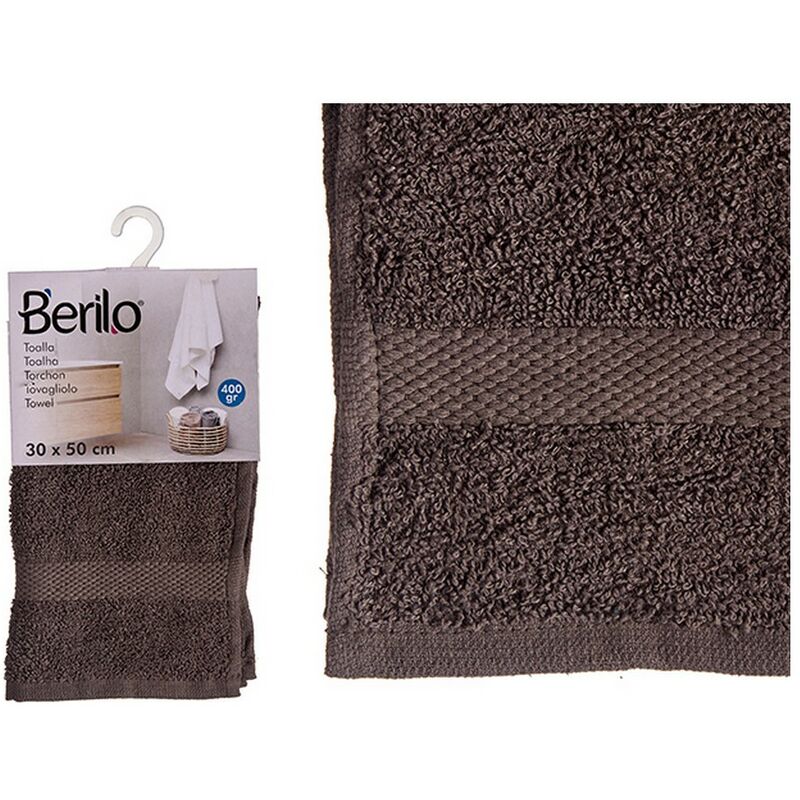 

Toalla de baño Poliéster Algodón Gris