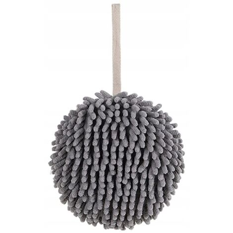 TOALLA DE COCINA TOALLA DE BAÑO TOALLA DE COCINA CON GANCHO DE CUERDA BOLA GRIS