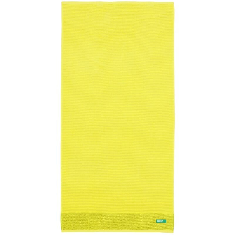 

Toalla de ducha de algodón, en color amarillo, 140x70 cm.