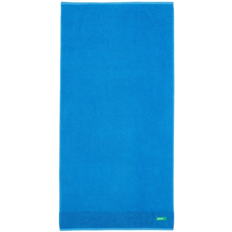 

Toalla de ducha de algodón, en color azul, 140x70 cm.