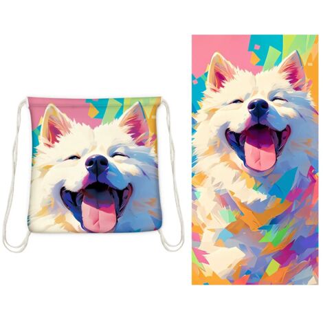 Toalla de piscina de secado rápido, toalla de playa 2 en 1  Toalla de camping absorbente que se pliega en una bolsa - Bolsa de almacenamiento, plegable, 80 x 160 cm, adecuada para piscina, baño, campi