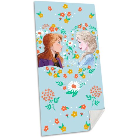 Toalla de playa infantil Euroswan Frozen 70x140 cm - suave, 100% algodón