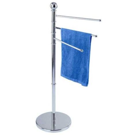 Toallas de baño de pie con 3 barras Inox Aglaia 03736