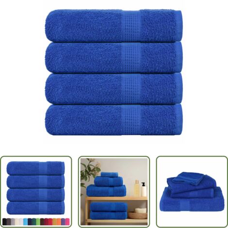 Toallas de baño -  Toallas de mano FROGN 4 uds azul 50x100 cm 360 g/m²