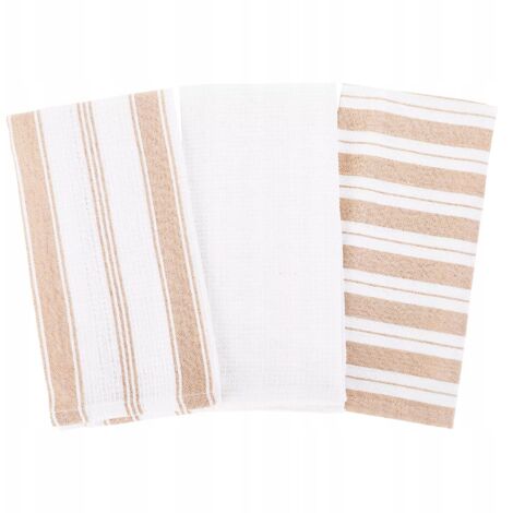 Toallas de cocina 100% algodón 40x60cm MORAJ PACK DE 3