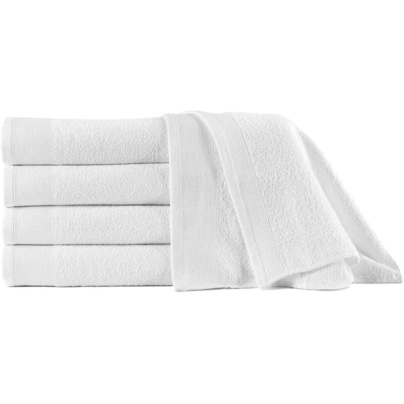 

Toallas de Ducha Algodón 450 g/m² 5 Unidades Blanco 70x140cm - Blanco - Vidaxl