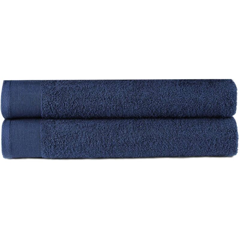 

Toallas de Ducha Algodón 450 g/m² 2 Unidades Azul Marino 50x100cm - Azul - Vidaxl