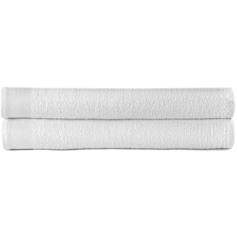 

Toallas de Ducha Algodón 450 g/m² 2 Unidades Blanco 80x200cm - Blanco - Vidaxl