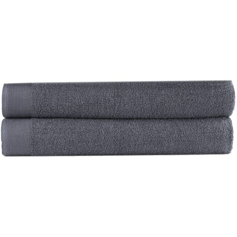 

Toallas de Ducha Algodón 450 g/m² 2 Unidades Gris Antracita 100x150cm - Antracita - Vidaxl