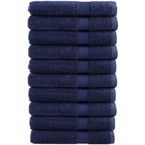 Toallas de sauna SOLUND 10 uds azul marino 80x200 cm 600 gsm