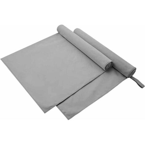 Toallas Deportivas 2 pcs Gris oscuro 90 x 180 cm