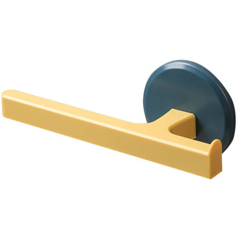 Toallero autoadhesivo, no requiere taladrar, fabricado en plástico ABS, 65 g, 7,5 x 18,5 cm, con tiras adhesivas, para baños multifuncionales.