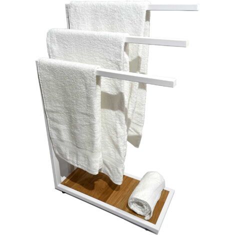 Toallero blanco LOFT para el baño