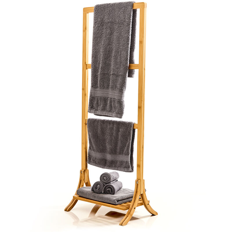 

Blumfeldt - Toallero con 3 barras 40 x 104,5 x 27 cm Diseño de escalera Bambú