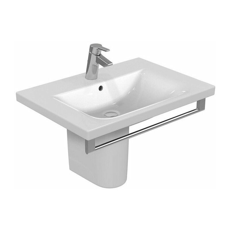 

Toallero CONNECT para lavabo mueble 648 x 85 x 18 mm cromado STANDARD - Ideal