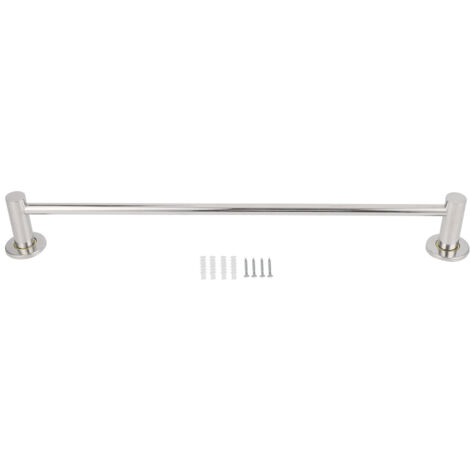 Toallero de acero inoxidable de 57 cm de largo – Soporte de pared para toallas de cocina y baño – Almacenamiento de pared con estante
