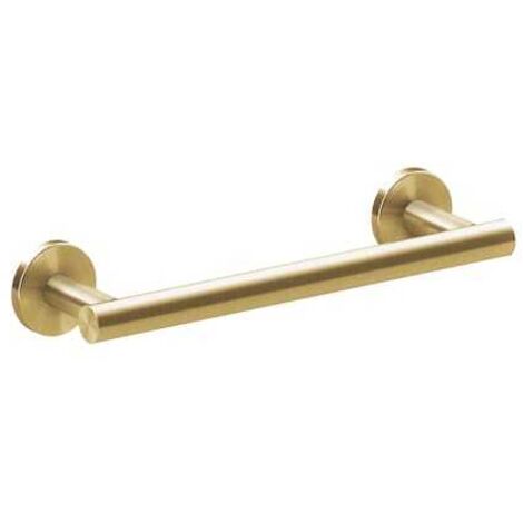 toallero de baño (30 CM) montado en la pared oro cepillado pvd toallero tipo de fijación solo atornillado